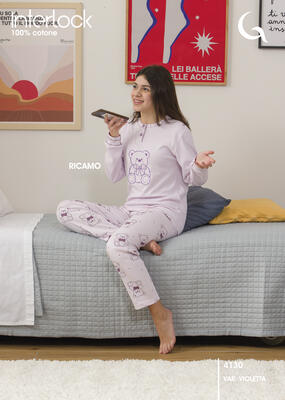 PIGIAMA RAGAZZA M/L 4130 Tellini S.r.l. Ingrosso Abbigliamento
